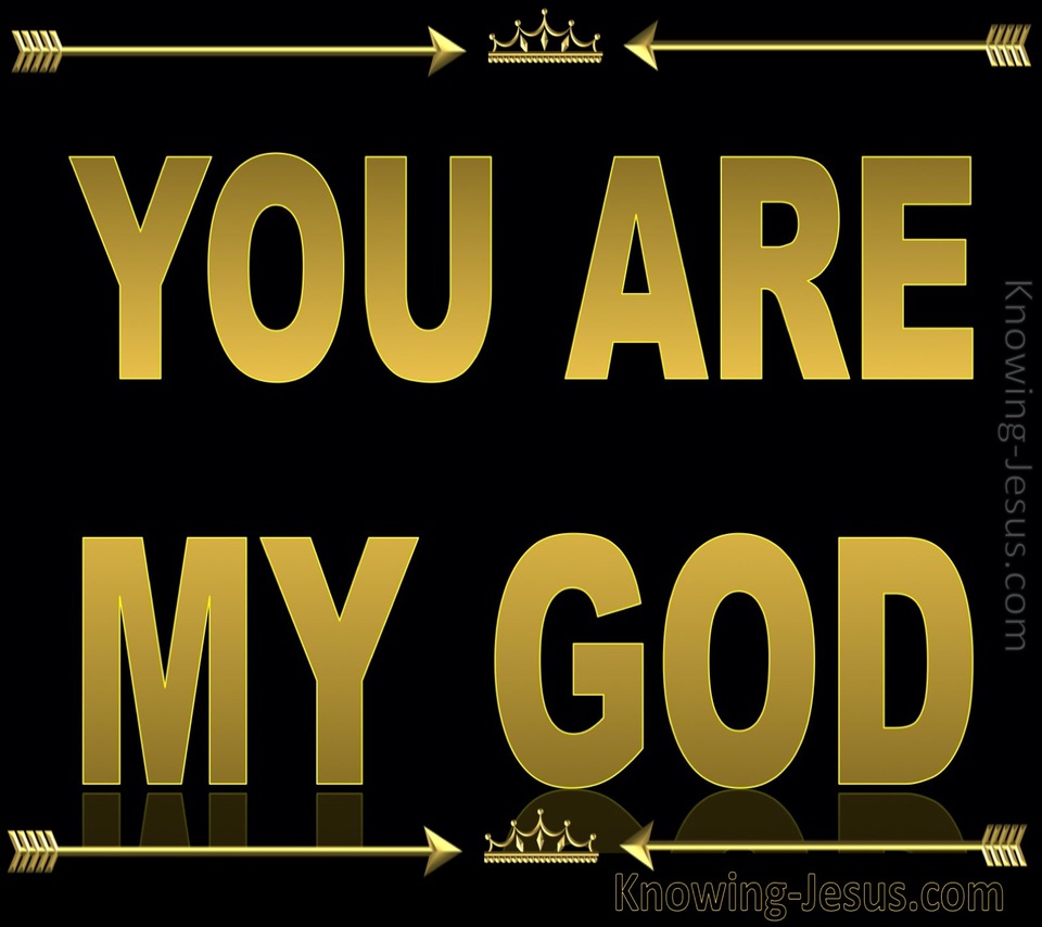 Psalm 118:28 You Are My God (gold)